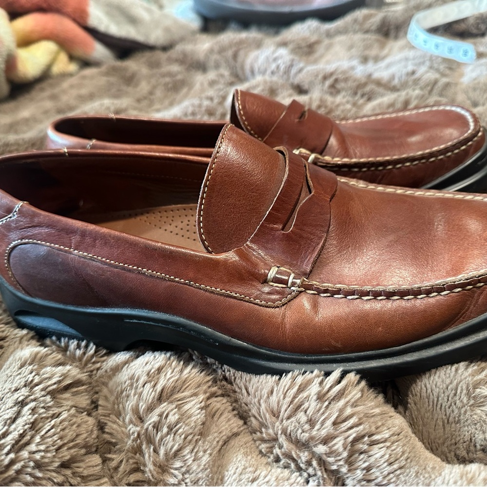 Cole Haan Chestnut Leather Loafers - Picture 2 of 10